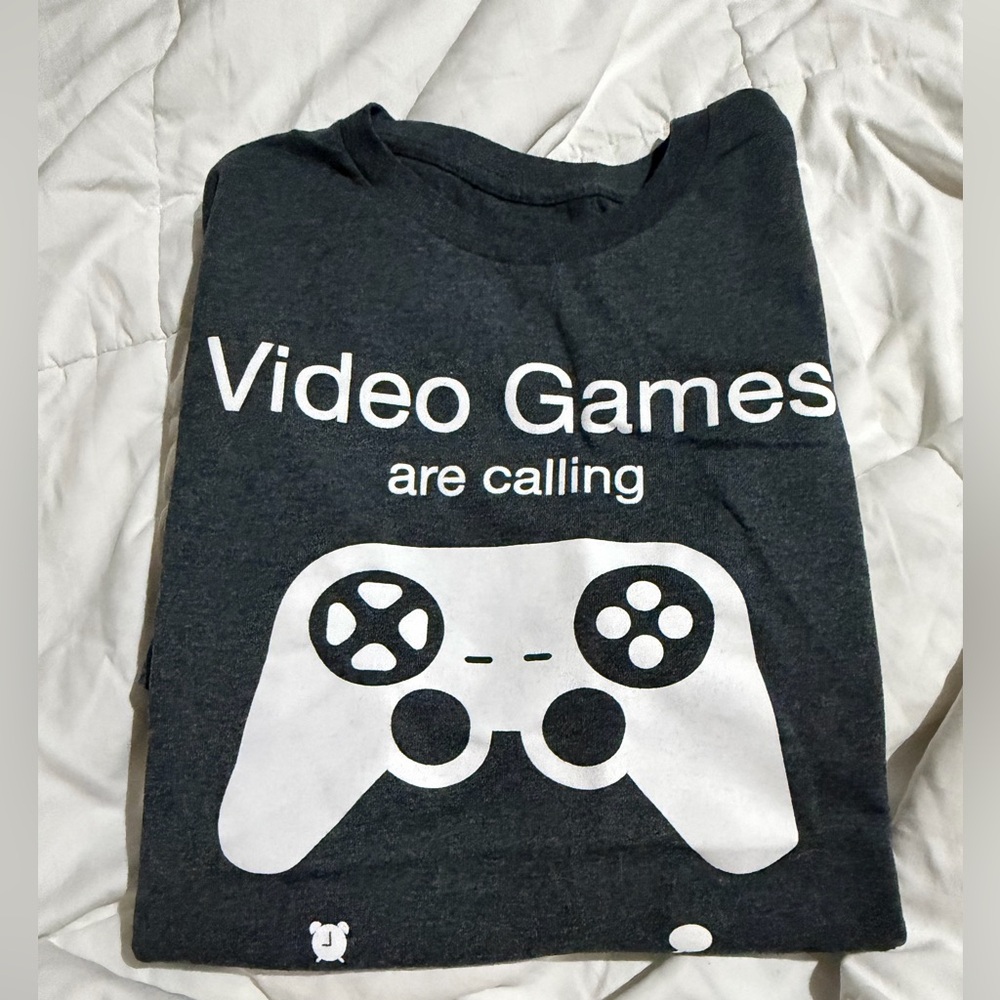 Video Games Graphic T-Shirt - Gray